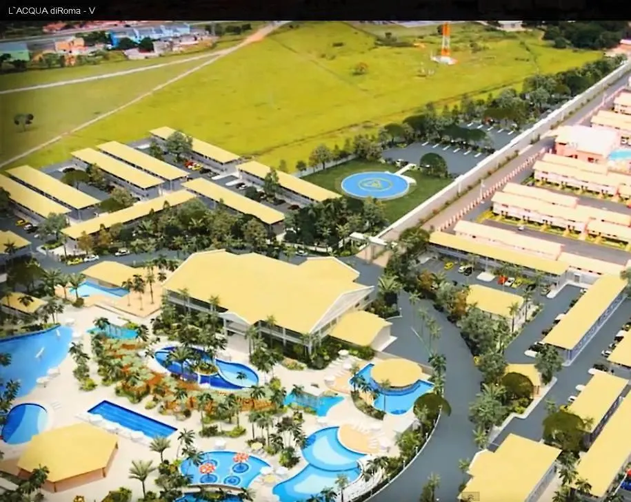 Apart-hotel Lacqua diroma com fogão, geladeira, micro-ondas, Park aquático 24h, acomoda até 5 pessoas Caldas Novas Brasil